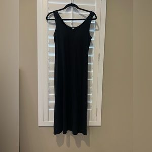 Black midi tank dress